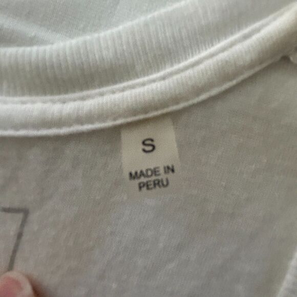 ATM Sweetheart Tank White Lightweight Top Small Elevated Basic Comfy Capsule - Picture 5 of 7